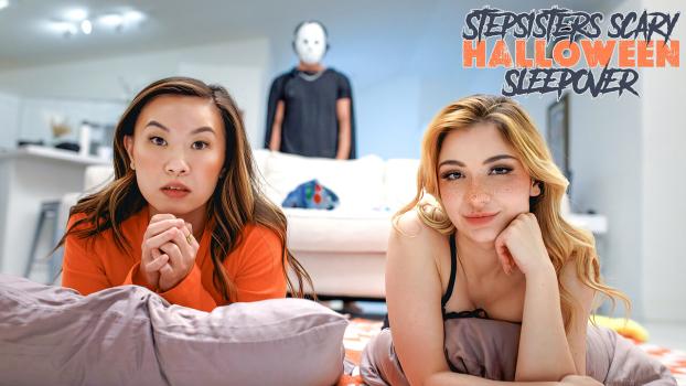 StepSiblingsCaught 2025 10 11 Demi Hawks And Kimmy Kimm Stepsisters Scary Halloween Sleepover