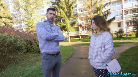 PublicAgent Big cock inside tight Spanish babe