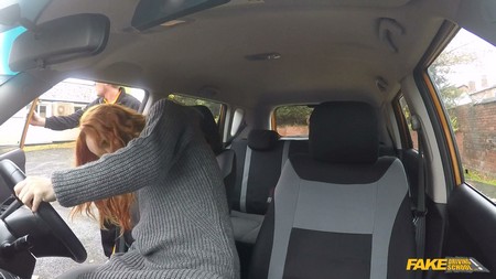 FakeDrivingSchool 2017 03 19 Ella Hughes Jasmine Jae Ryan Ryder Sweet redhead in Hard Threesome