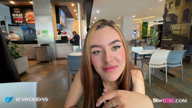 Blowketing Izawoodas Playing Erotic Dice In The Mall Blowjob 1 1080p