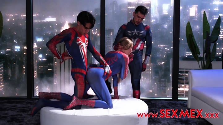 SexMex Spider Girl Banged By Superheroes