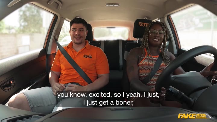 FakeDrivingSchool Her big black ass is going to pass