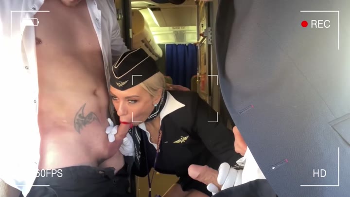 Alexa Bunny Pilots Fucked A New Flight Attendant Right At The Controls Of The Plane, Threesome MFM (07 07 2026)