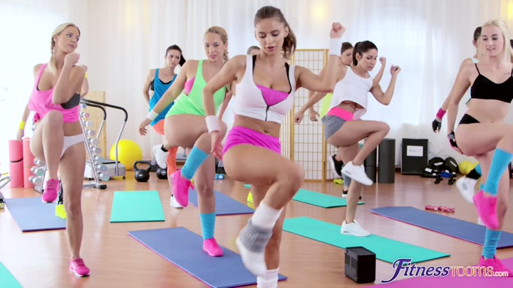 FitnessRooms – Aerobic Angels – Big Boobs Lesbian Gym Threesome
