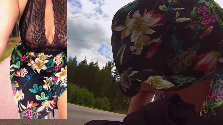 Flashing bike ride