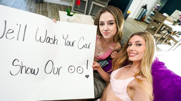 CumSwappingSis 2026 08 06 Daisy Fox And Emily Jade Stepsis And Her Friend Have A Bikini Carwash